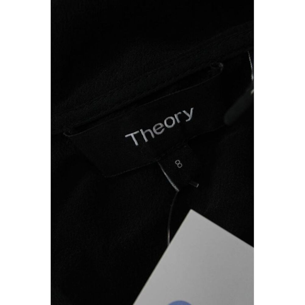 Theory, Women, Black Silk Square Neck Sleeveless Jumpsuit Size 8 - Picture 6 of 6